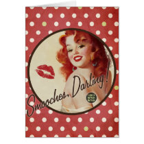 The Kitsch Bitsch: Smooches, Darling! Greeting Card