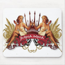 The Kitsch Bitsch : Twin Tattoo Pin-Up Mouse Mats