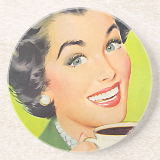 The Kitsch Bitsch : Vintage Coffee Graphic Beverage Coasters