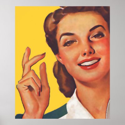 The Kitsch Bitsch : Vintage Housewife Graphic Poster by kitschbitsch