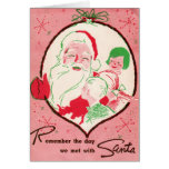 The Kitsch Bitsch : Vintage Santa Christmas Card