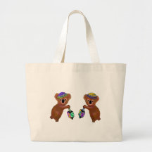 The Koala Dreidel Game Canvas Bags