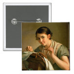 The Lacemaker, 1823 Pinback Button