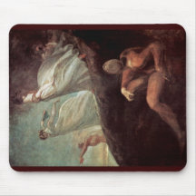 The Ladies Of Hastings By Johann Heinrich Füssli ( Mousepads