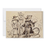 The Lady and the Tiger by Clifford K. Berryman invitations