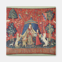 The Lady and the Unicorn: 'To my only desire' Fridge Magnet