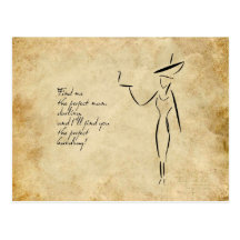 The Lady in the Big Hat #2 Postcards