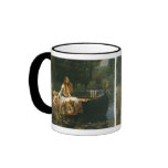 The Lady of Shalott (On Boat) by JW Waterhouse Mugs