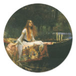 The Lady of Shalott (On Boat) by JW Waterhouse Stickers