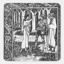 The Lady of the Lake telleth Arthur Sticker