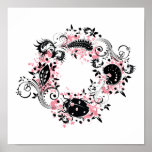 The Ladybug Life Cycle Poster - Pink