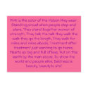 The Lady's In Pink postcards