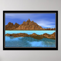 The Lagoon and the Sandstone Print