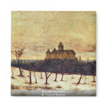 The Lake Neuchâtel By Courbet Gustave magnets