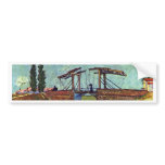 The Langlois Bridge At Arles (The Drawbridge) bumper stickers