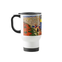 The Langlois Bridge at Arles with Women Washing by Coffee Mugs