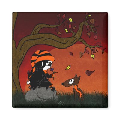 'The Last Flower' Magnet by everOctober