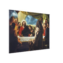 The Last Supper by Benjamin West Stretched Canvas Prints