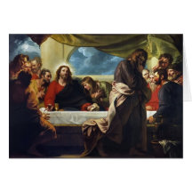 The Last Supper by Benjamin West Greeting Cards