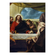 The Last Supper by Benjamin West Greeting Cards