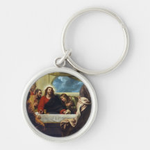 The Last Supper by Benjamin West Keychains