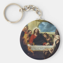 The Last Supper by Benjamin West Keychains