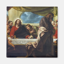 The Last Supper by Benjamin West Refrigerator Magnet