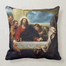 The Last Supper by Benjamin West Pillow