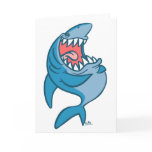 The Laughing Shark cartoon greeting card