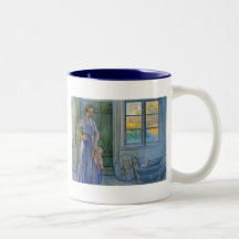 The Laundry Woman Looking at Washboard Coffee Mug