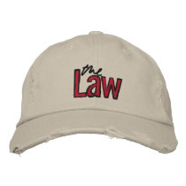 The Law - Embroidered - Hat (Beige) Embroidered Baseball Caps