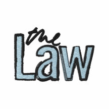 The Law - Embroidered - T-Shirt (Blue)