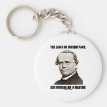 The Laws Of Inheritance Are Mendelian In Nature Keychain
