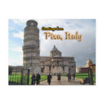 The Leaning Tower of Pisa, Italy postcards
