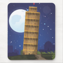 The Leaning Tower of Pisa Mouse Pad