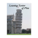 The Leaning Tower of Pisa postcards
