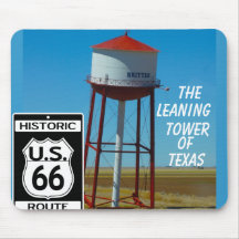 The Leaning Tower of Texas in Groom - Highway 66 Mousepad