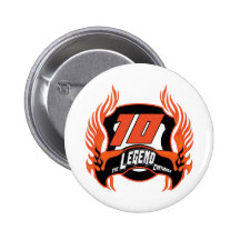 The Legend 10th Birthday Gifts Buttons