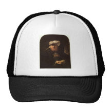 The leper king Uzziah by Rembrandt Trucker Hat