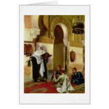 The Lesson (oil on canvas) Greeting Card