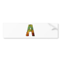 The Letter A Bumper Sticker