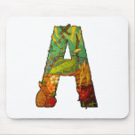 The Letter A Mousepads