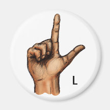 The Letter L Magnet
