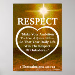 The Light Of Respect Bible Verse-Customise