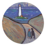 THE LIGHTHOUSE ROUND STICKER