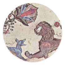 The Lion And The Jackal Dimna By Syrischer Maler U Stickers