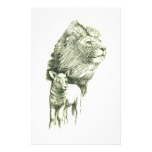 THE LION & THE LAMB CUSTOMIZED STATIONERY