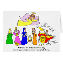 The little drummer boy cards