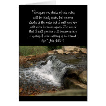 The Little Waterfall (John 4:13-14) Cards