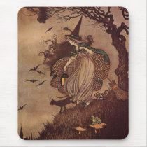 The Little Witch Mouse Pads
